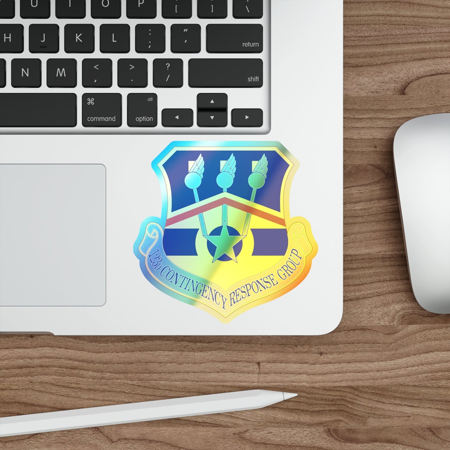 123d Contingency Response Group (U.S. Air Force) Holographic STICKER Die-Cut Vinyl Decal-The Sticker Space