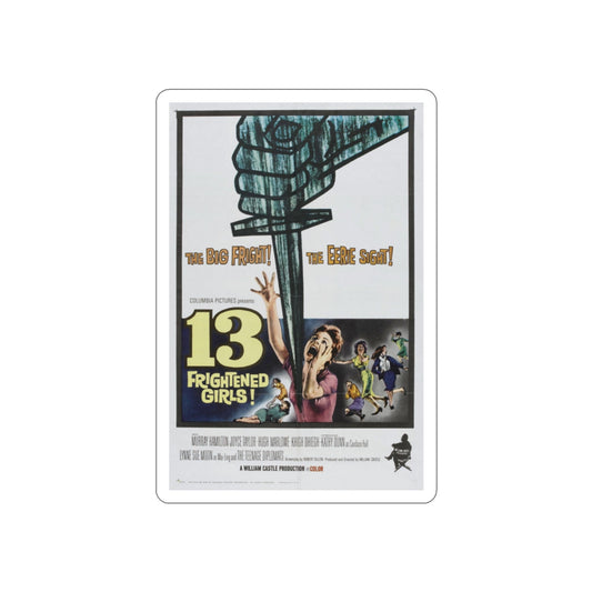 13 FRIGHTENED GIRLS 1963 Movie Poster STICKER Vinyl Die-Cut Decal-2 Inch-The Sticker Space