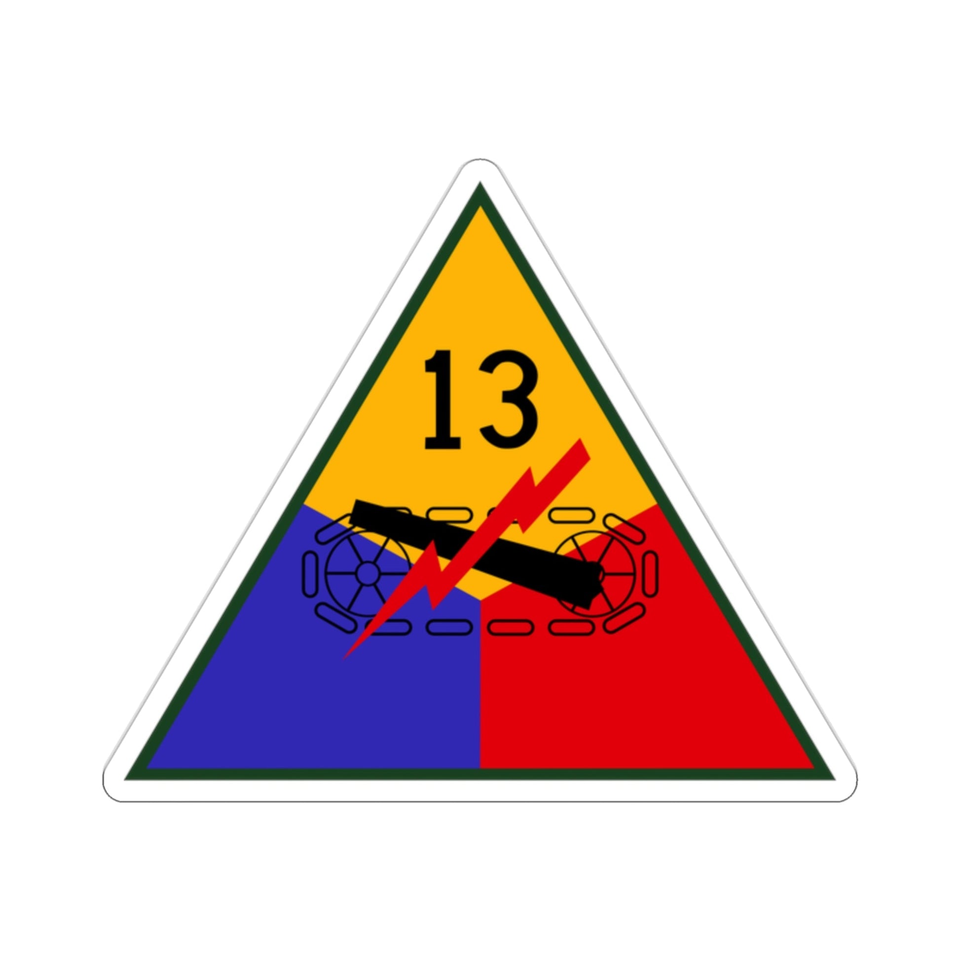 13th Armored Division (U.S. Army) STICKER Vinyl Die-Cut Decal-2 Inch-The Sticker Space