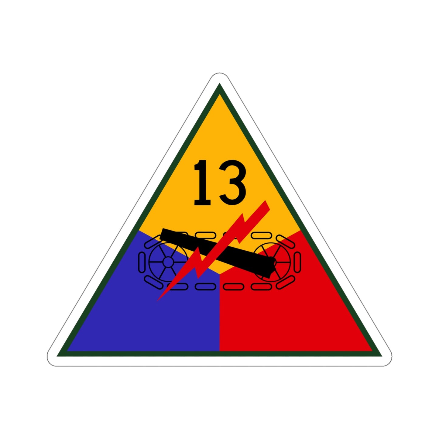 13th Armored Division (U.S. Army) STICKER Vinyl Die-Cut Decal-5 Inch-The Sticker Space