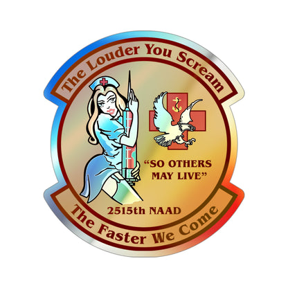 2515 NAAD TLYS TFWC (U.S. Navy) Holographic STICKER Die-Cut Vinyl Decal-3 Inch-The Sticker Space