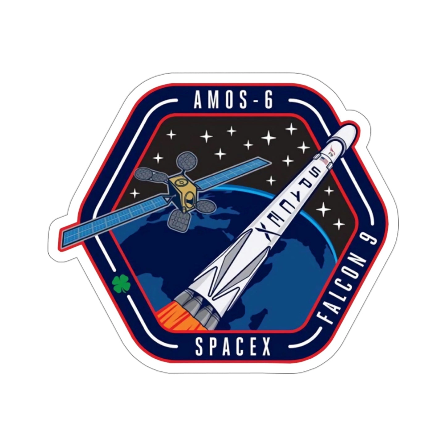 Amos-6 (SpaceX) STICKER Vinyl Die-Cut Decal-3 Inch-The Sticker Space