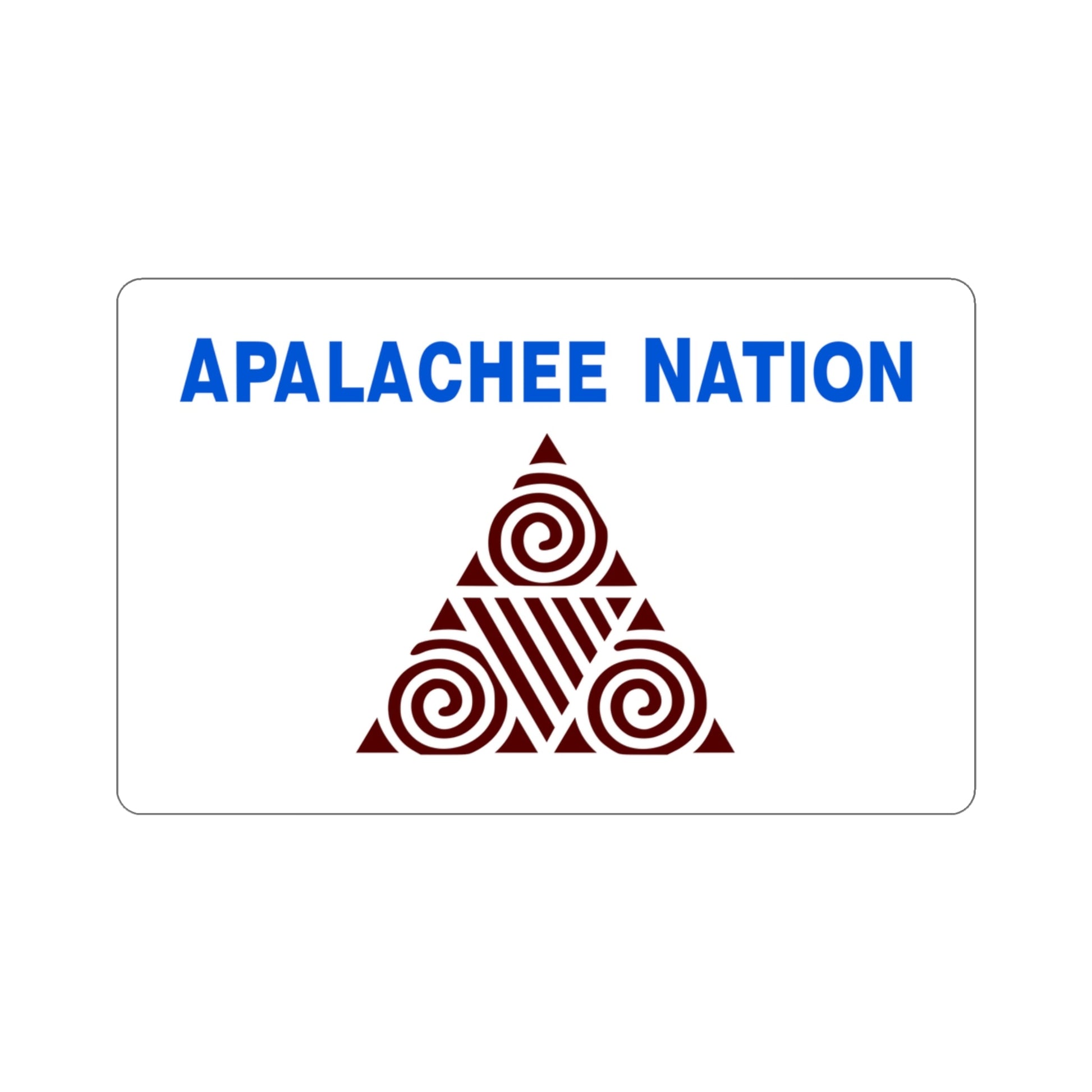 Apalachee Nation Flag STICKER Vinyl Die-Cut Decal-3 Inch-The Sticker Space