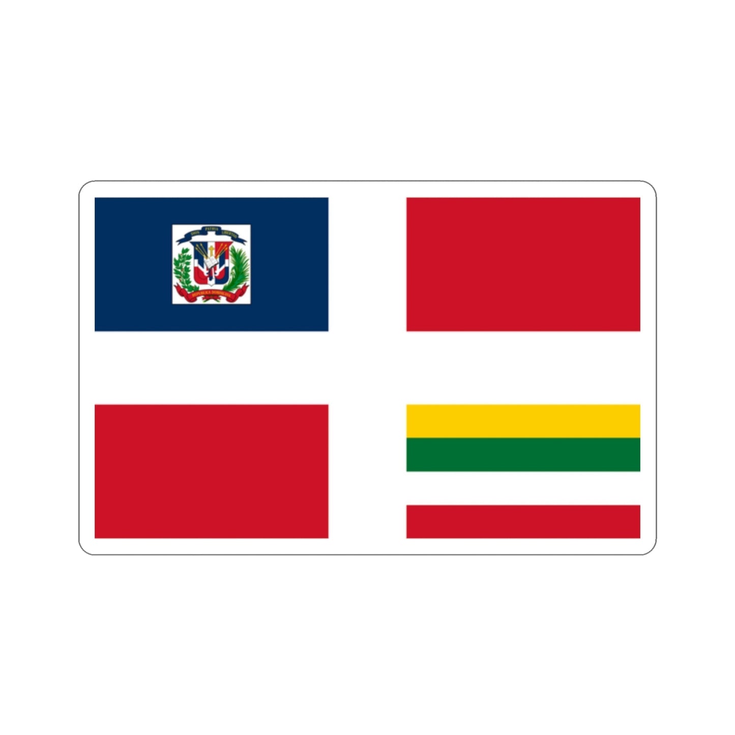 Army Flag of the Dominican Republic STICKER Vinyl Die-Cut Decal-2 Inch-The Sticker Space