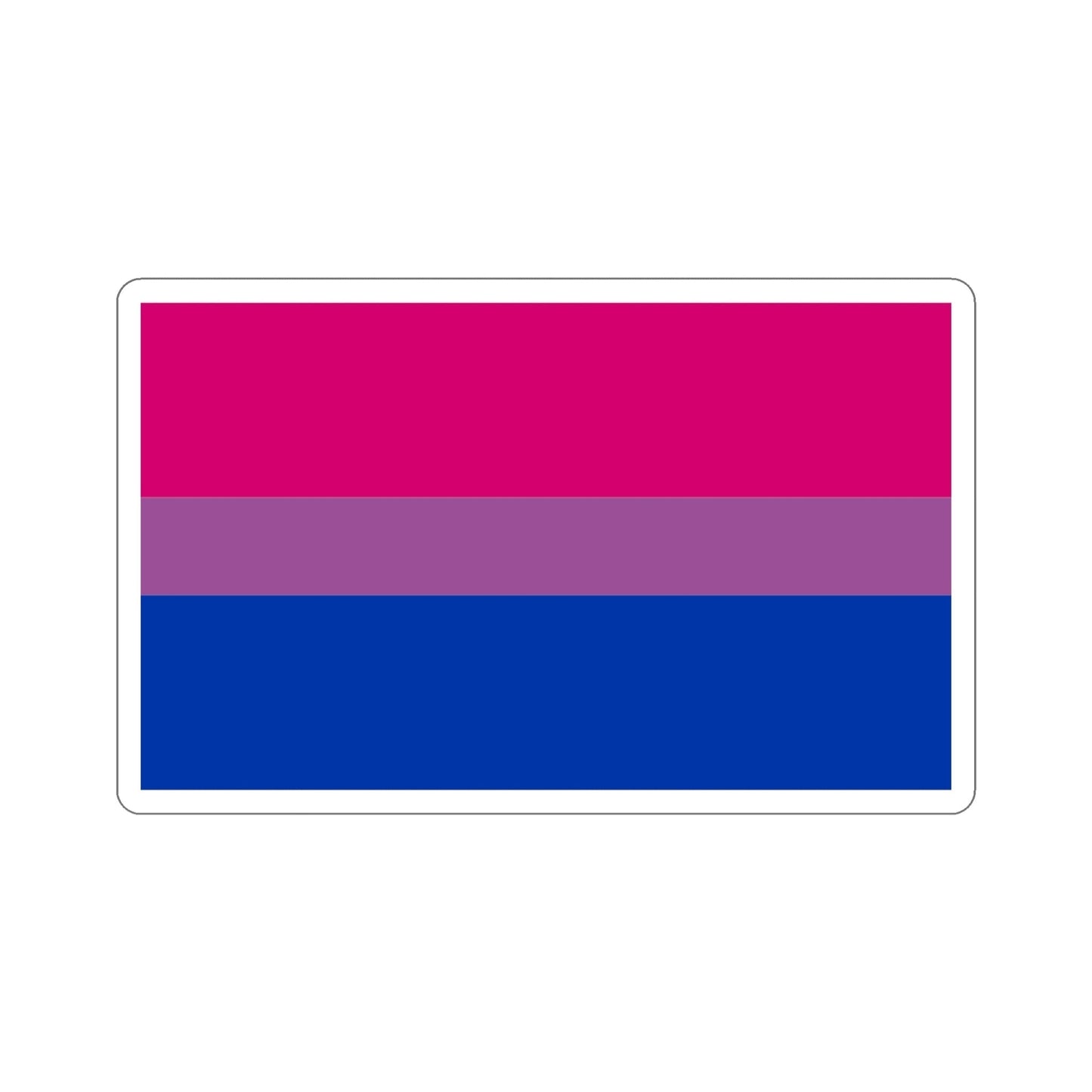 Bisexual Pride Flag STICKER Vinyl Die-Cut Decal-4 Inch-The Sticker Space
