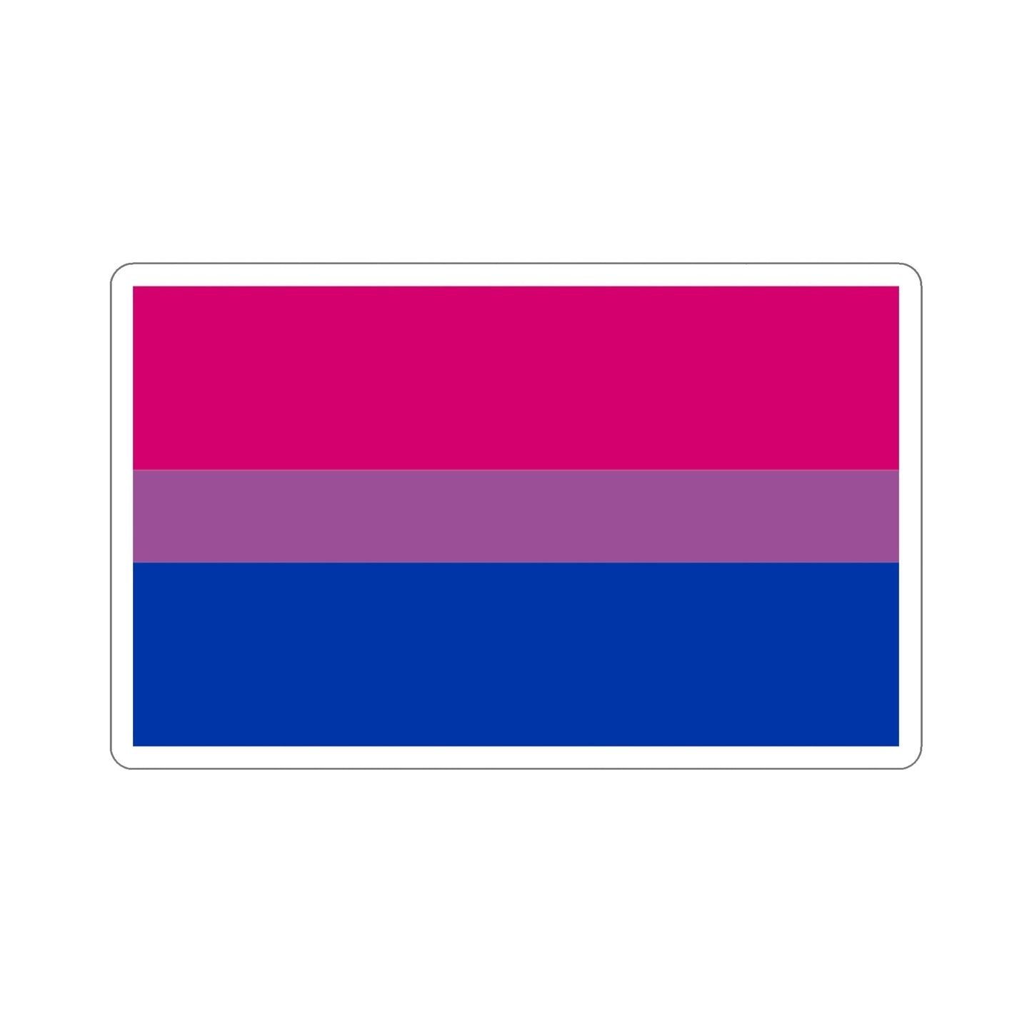 Bisexual Pride Flag STICKER Vinyl Die-Cut Decal-6 Inch-The Sticker Space
