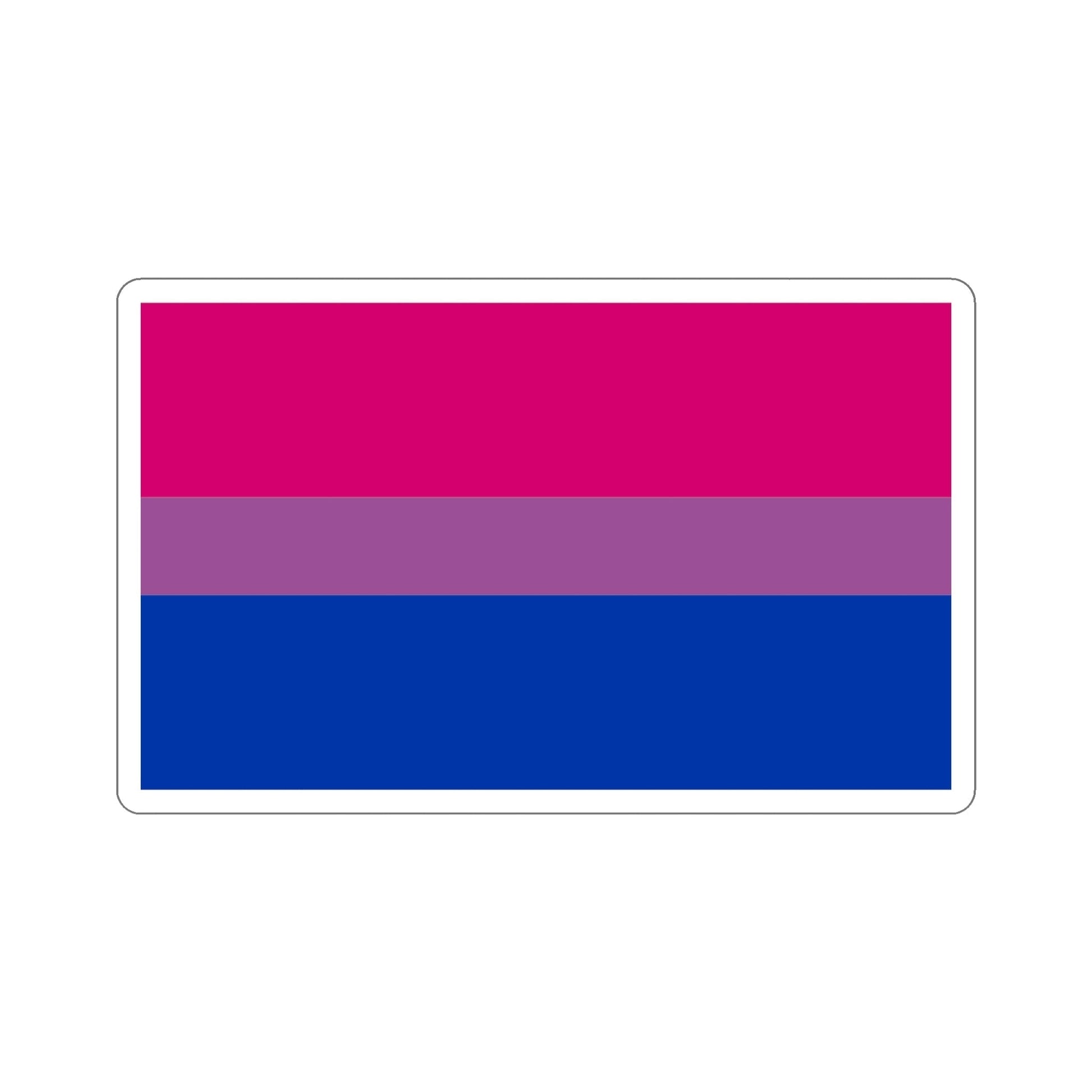 Bisexual Pride Flag STICKER Vinyl Die-Cut Decal-6 Inch-The Sticker Space
