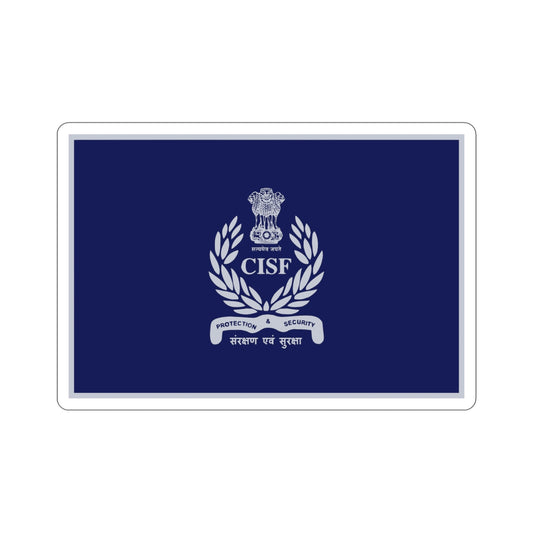 Central Industrial Security Force Flag (India) STICKER Vinyl Die-Cut Decal-6 Inch-The Sticker Space