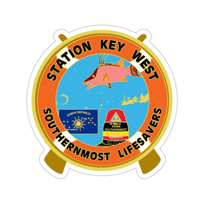 CG Station Key West (U.S. Coast Guard) STICKER Vinyl Die-Cut Decal-2 Inch-The Sticker Space