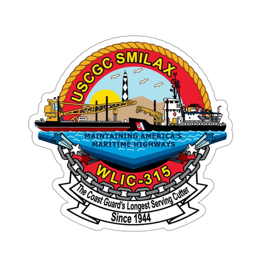 CGC Smilax WLIC 315 (U.S. Coast Guard) STICKER Vinyl Die-Cut Decal-6 Inch-The Sticker Space