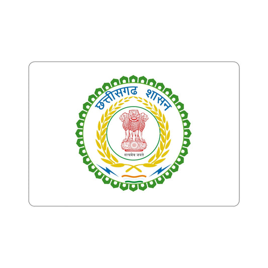 Chhattisgarh Flag (India) STICKER Vinyl Die-Cut Decal-6 Inch-The Sticker Space