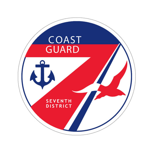 Coast Guard Seventh District (U.S. Coast Guard) STICKER Vinyl Die-Cut Decal-6 Inch-The Sticker Space