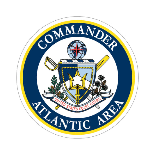COMMANDER ATLANTIC AREA (U.S. Coast Guard) STICKER Vinyl Die-Cut Decal-6 Inch-The Sticker Space