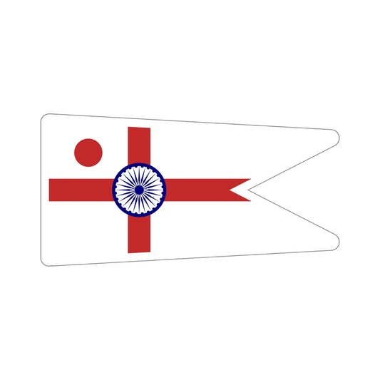 Commodore of the Indian Navy Flag (India) STICKER Vinyl Die-Cut Decal-6 Inch-The Sticker Space