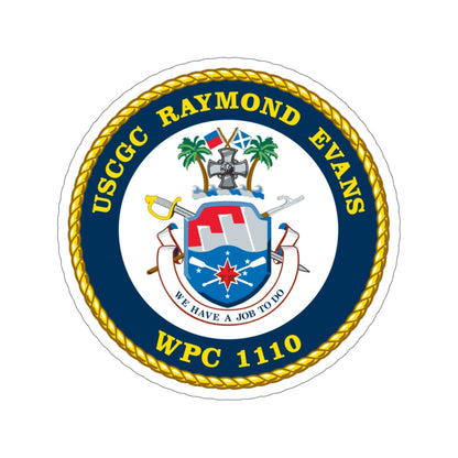 Copy of USCGC Raymond Evans WPC 1110 (U.S. Coast Guard) STICKER Vinyl Die-Cut Decal-5 Inch-The Sticker Space