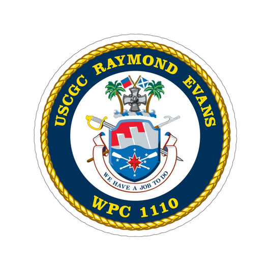 Copy of USCGC Raymond Evans WPC 1110 (U.S. Coast Guard) STICKER Vinyl Die-Cut Decal-6 Inch-The Sticker Space