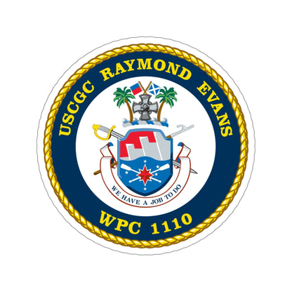 Copy of USCGC Raymond Evans WPC 1110 (U.S. Coast Guard) STICKER Vinyl Die-Cut Decal-6 Inch-The Sticker Space