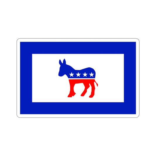 Democratic Party Flag STICKER Vinyl Die-Cut Decal-6 Inch-The Sticker Space