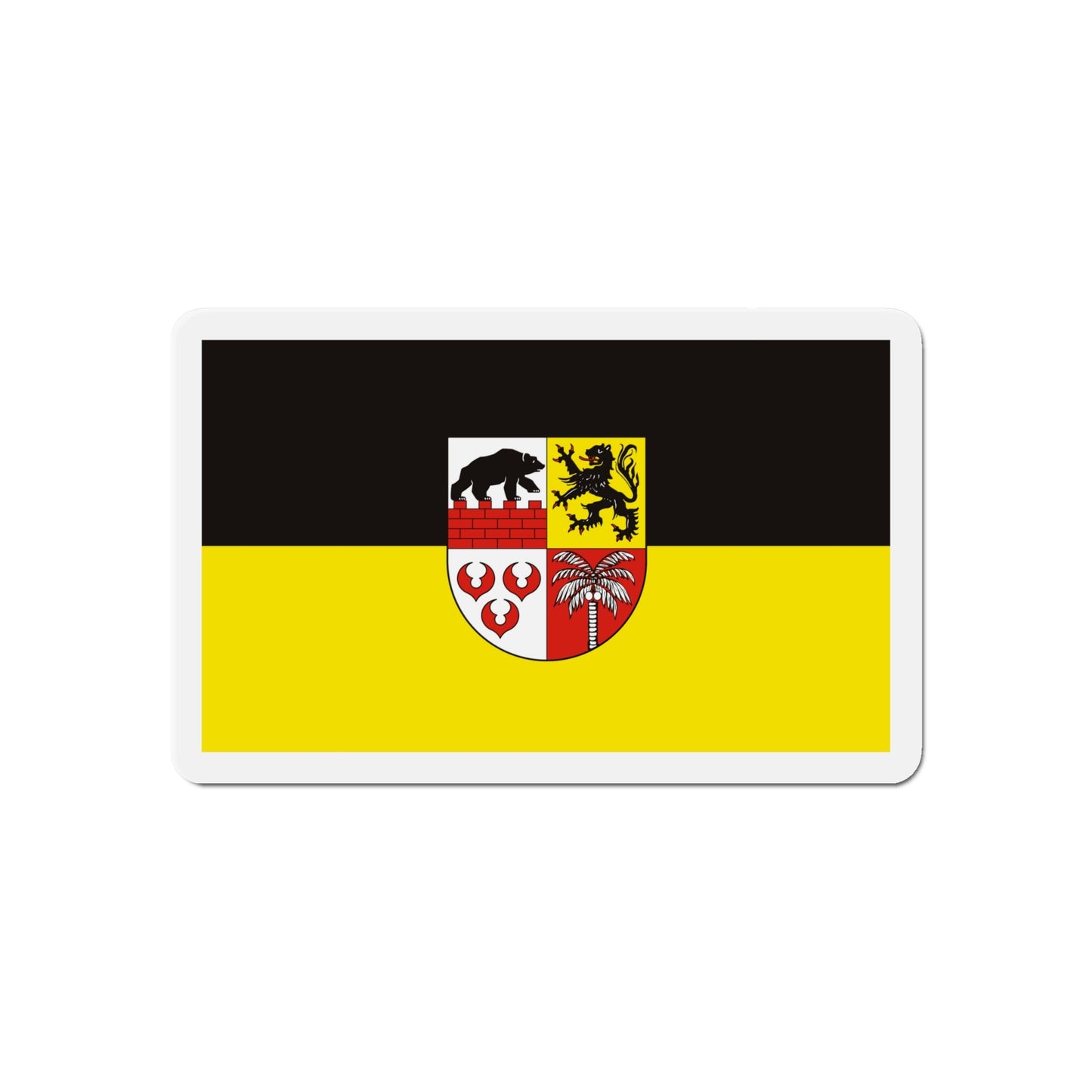 Flag of Anhalt Bitterfeld Germany - Die-Cut Magnet-6 × 6"-The Sticker Space
