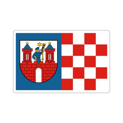 Flag of Kalisz Poland STICKER Vinyl Die-Cut Decal-2 Inch-The Sticker Space