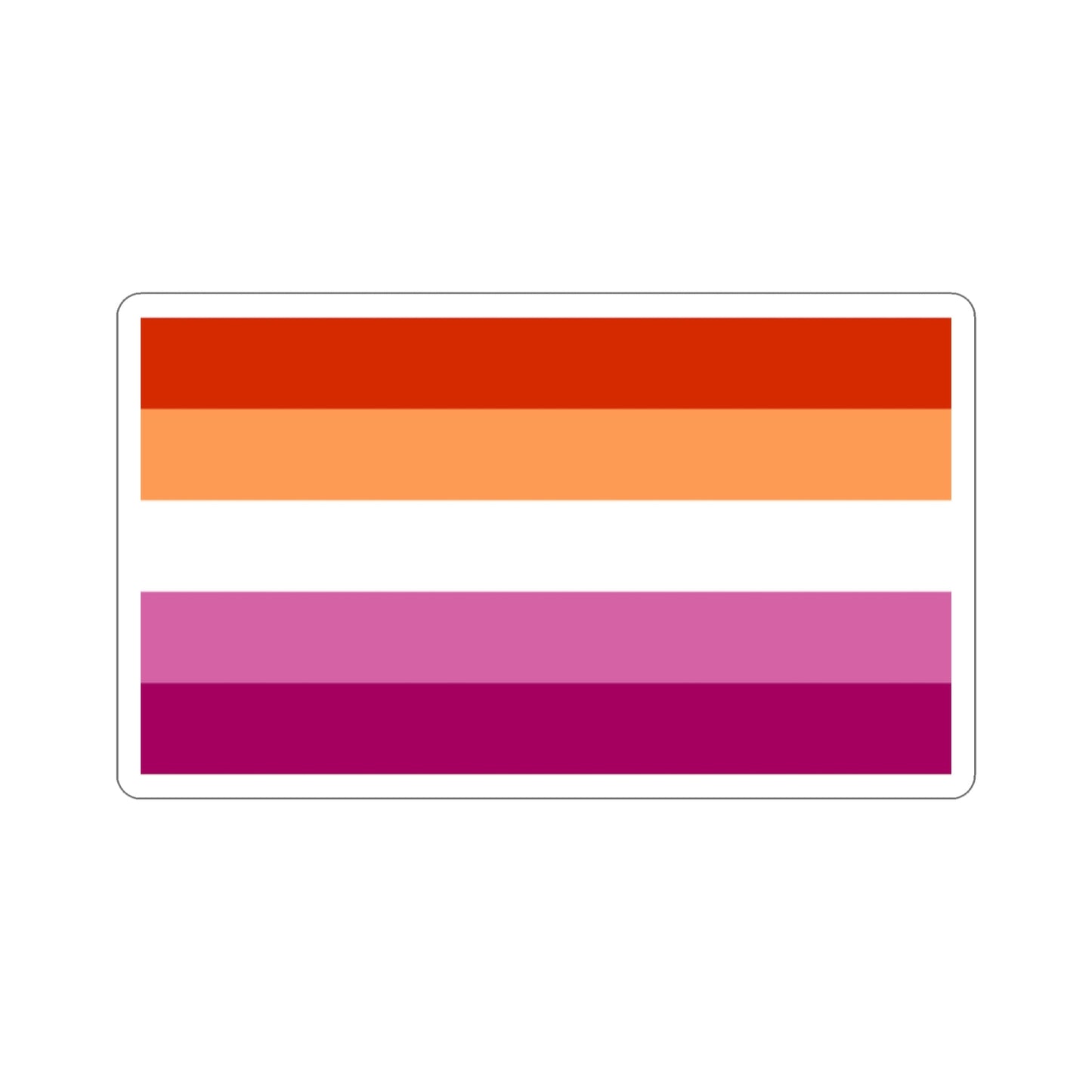 Lesbian Pride Flag v3 STICKER Vinyl Die-Cut Decal-2 Inch-The Sticker Space