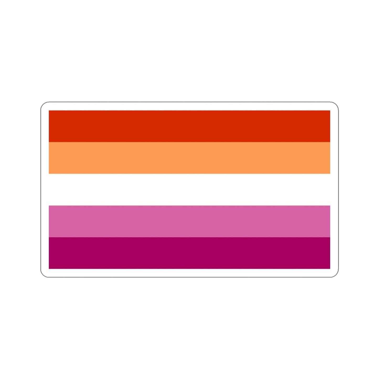 Lesbian Pride Flag v3 STICKER Vinyl Die-Cut Decal-3 Inch-The Sticker Space