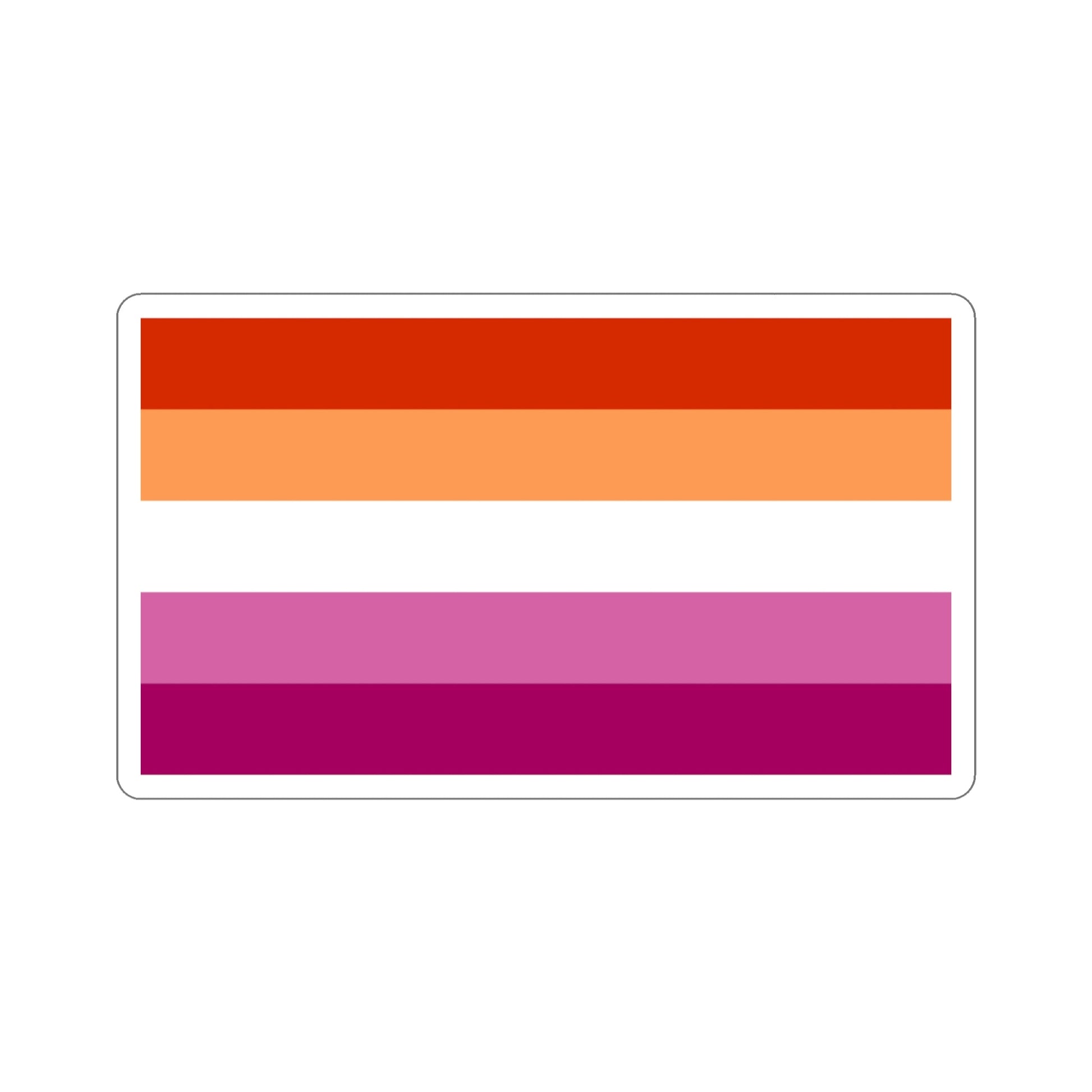 Lesbian Pride Flag v3 STICKER Vinyl Die-Cut Decal-3 Inch-The Sticker Space