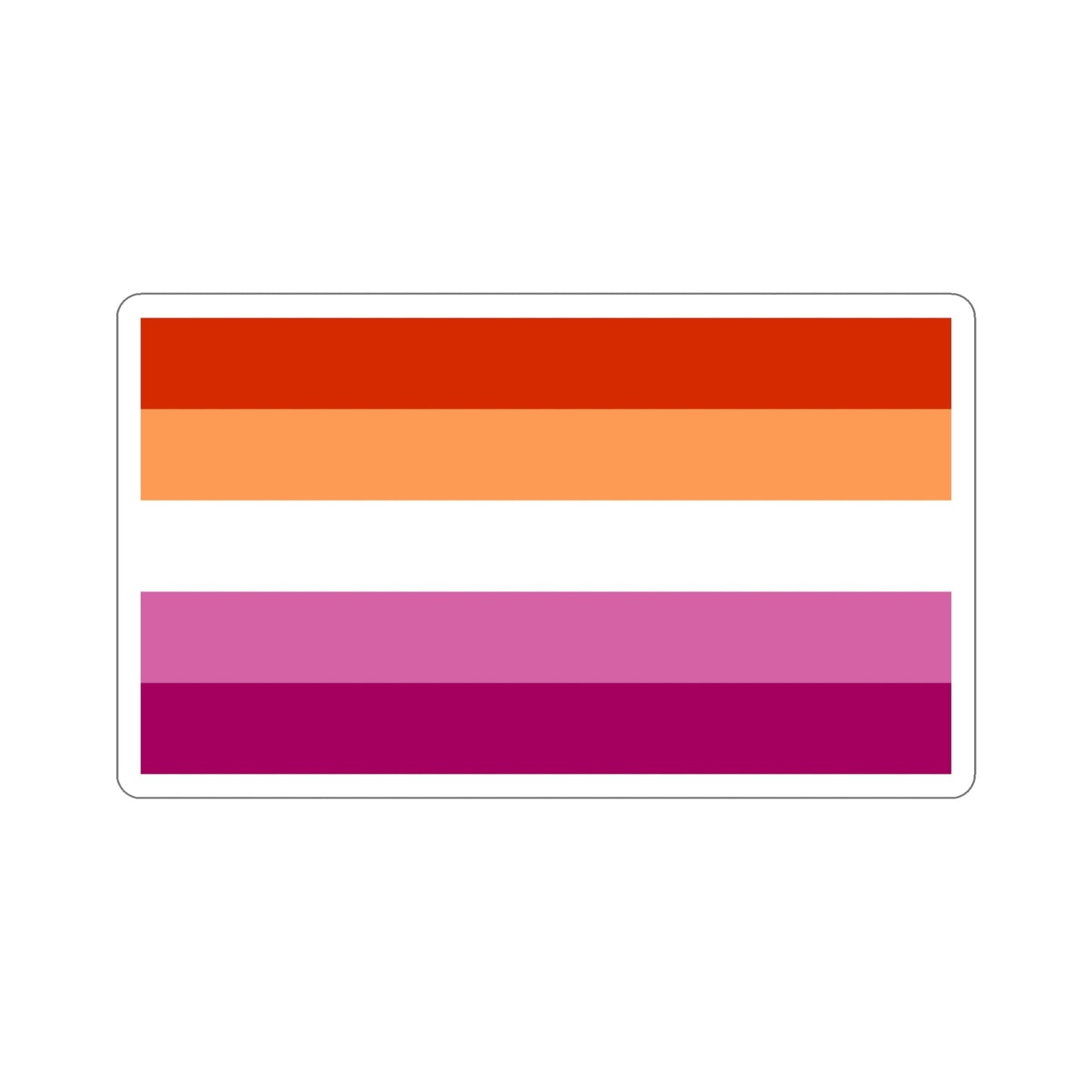 Lesbian Pride Flag v3 STICKER Vinyl Die-Cut Decal-5 Inch-The Sticker Space