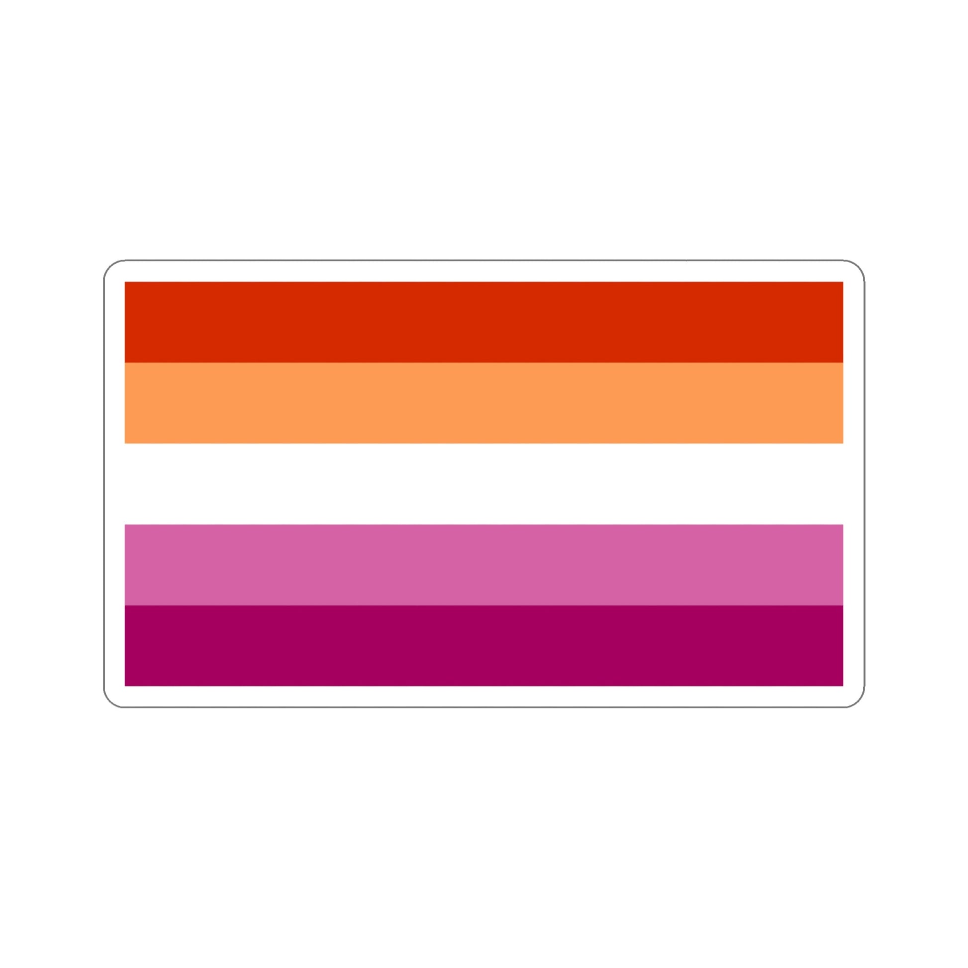 Lesbian Pride Flag v3 STICKER Vinyl Die-Cut Decal-5 Inch-The Sticker Space