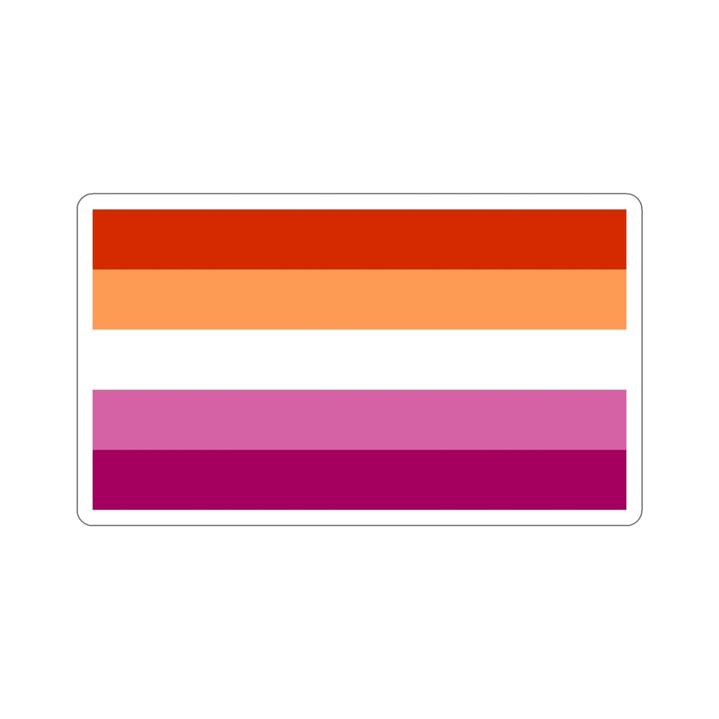 Lesbian Pride Flag v3 STICKER Vinyl Die-Cut Decal-6 Inch-The Sticker Space