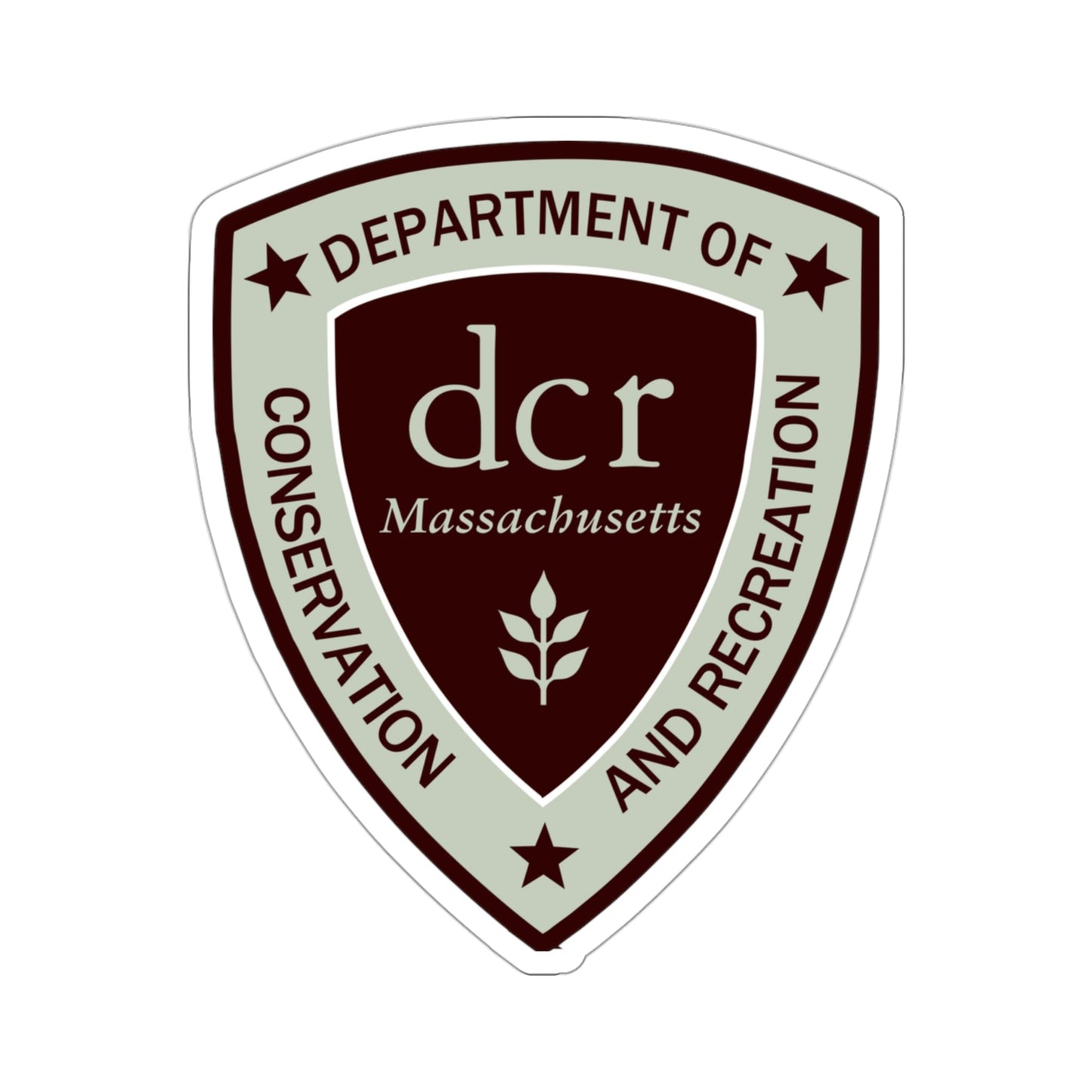 Massachusetts Department of Conservation and Recreation STICKER Vinyl Die-Cut Decal-3 Inch-The Sticker Space