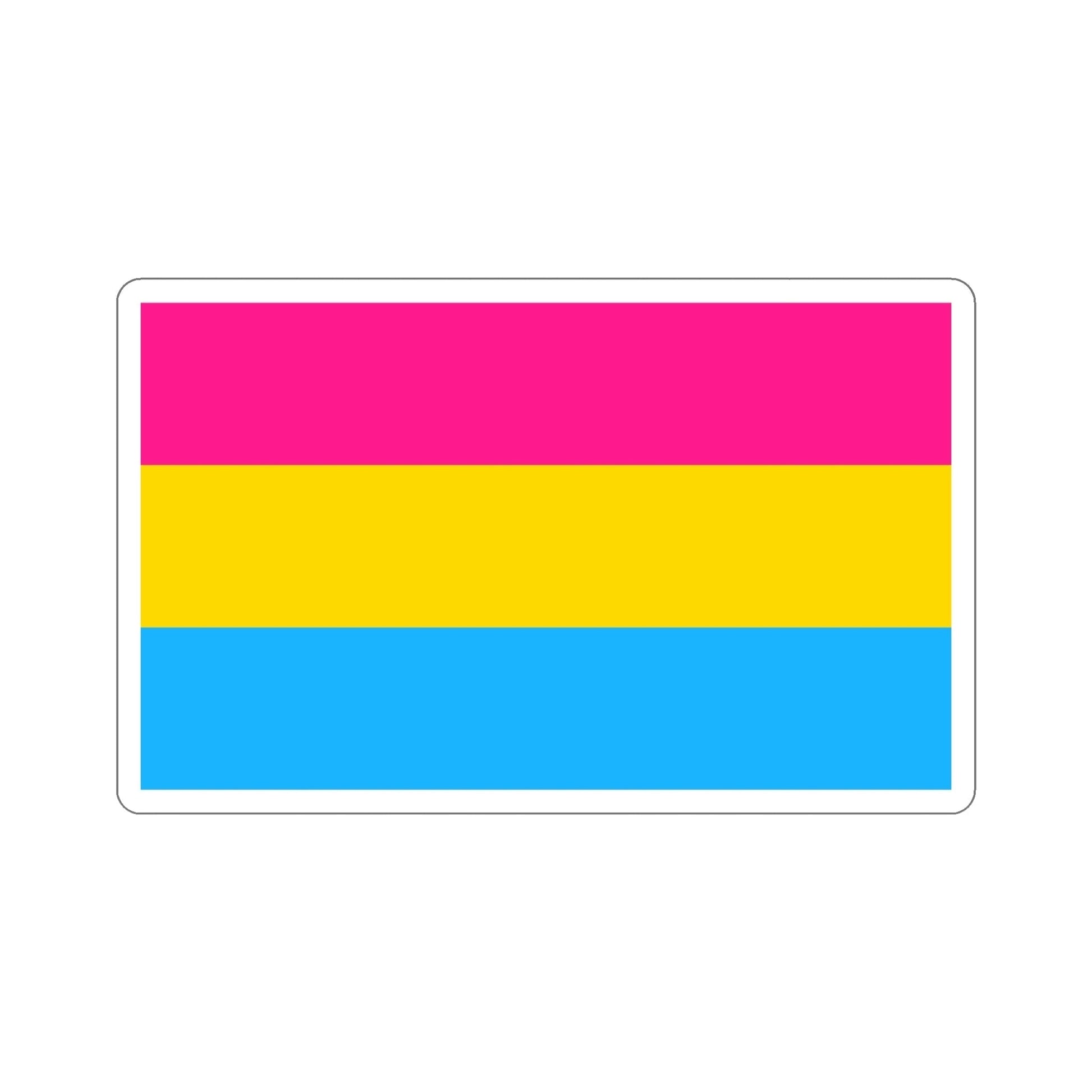Pansexuality Pride Flag STICKER Vinyl Die-Cut Decal-6 Inch-The Sticker Space