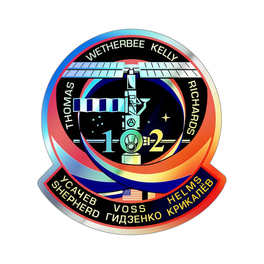 STS 102 (NASA) Holographic STICKER Die-Cut Vinyl Decal-6 Inch-The Sticker Space