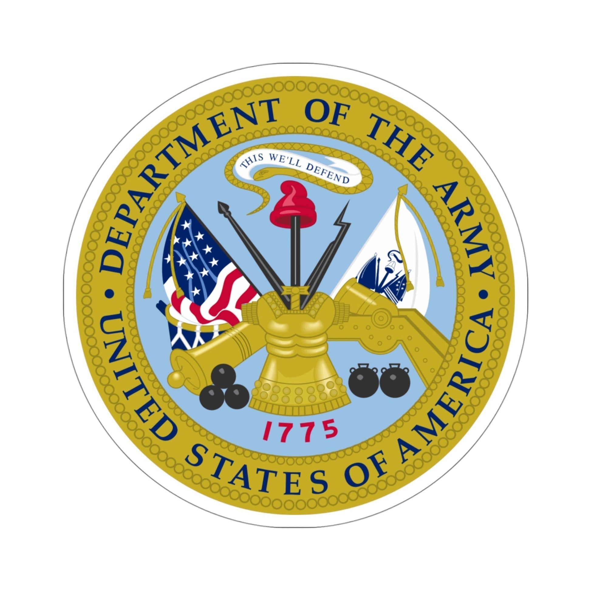 United States Department of the Army STICKER Vinyl Die-Cut Decal-4 Inch-The Sticker Space
