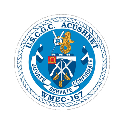 USCGC Acushnet WMEC 167 (U.S. Coast Guard) STICKER Vinyl Die-Cut Decal-3 Inch-The Sticker Space