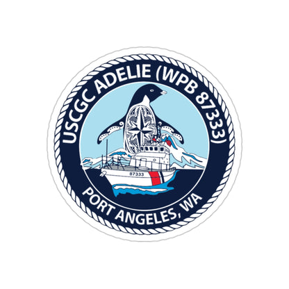 USCGC Adelie (U.S. Coast Guard) STICKER Vinyl Die-Cut Decal-2 Inch-The Sticker Space