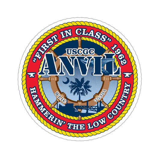 USCGC Anvil WLIC 75301 (U.S. Coast Guard) STICKER Vinyl Die-Cut Decal-6 Inch-The Sticker Space