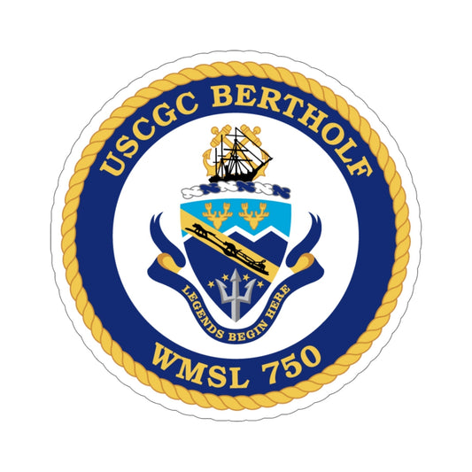 USCGC Bertholf WMSL 750 (U.S. Coast Guard) STICKER Vinyl Die-Cut Decal-6 Inch-The Sticker Space