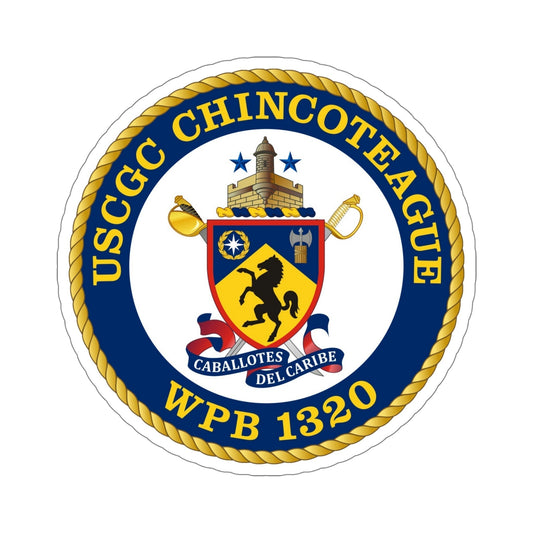 USCGC Chincoteague WPB 1320 (U.S. Coast Guard) STICKER Vinyl Die-Cut Decal-6 Inch-The Sticker Space