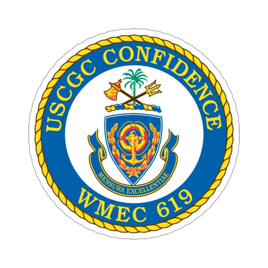 USCGC Confidence WMEC 619 (U.S. Coast Guard) STICKER Vinyl Die-Cut Decal-6 Inch-The Sticker Space
