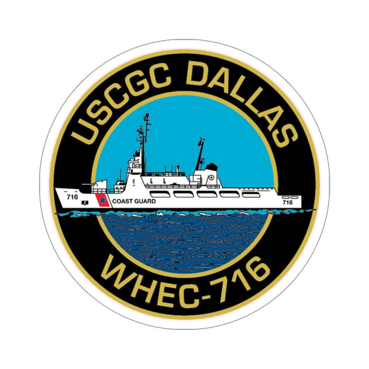 USCGC Dallas WHEC 716 2 (U.S. Coast Guard) STICKER Vinyl Die-Cut Decal-6 Inch-The Sticker Space