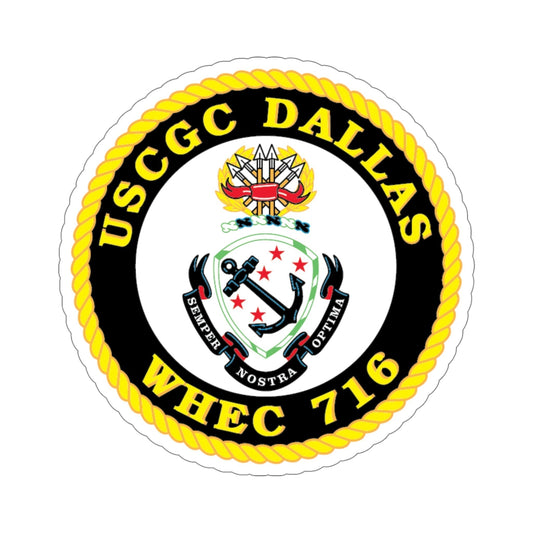 USCGC Dallas WHEC 716 (U.S. Coast Guard) STICKER Vinyl Die-Cut Decal-6 Inch-The Sticker Space
