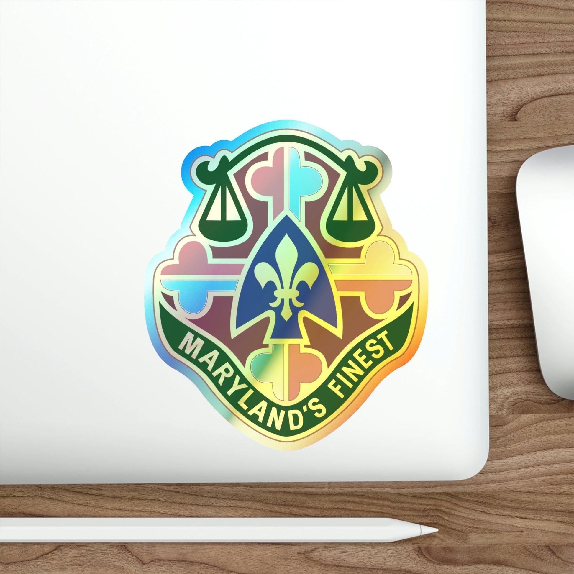 115 Military Police Battalion (U.S. Army) Holographic STICKER Die-Cut Vinyl Decal-The Sticker Space