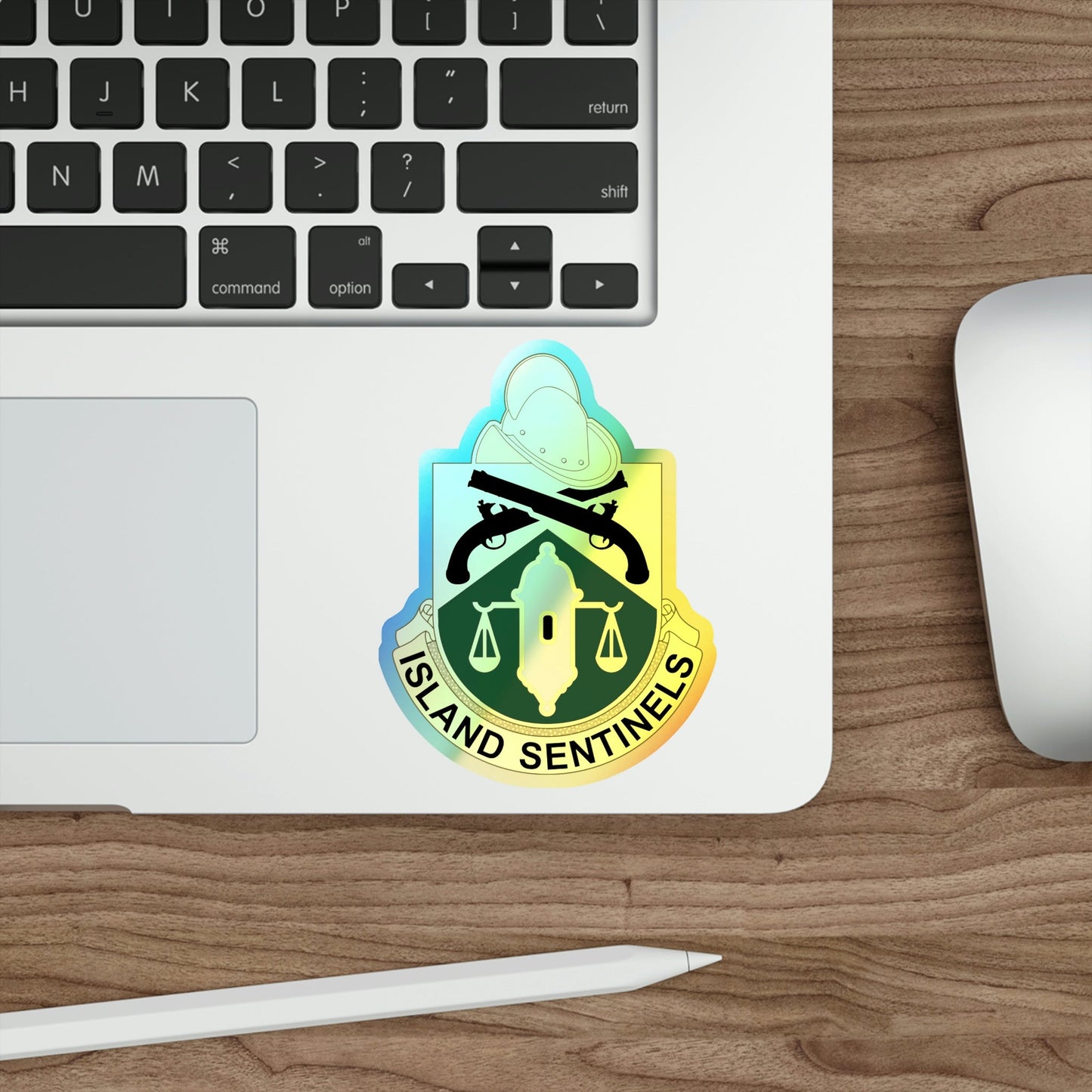 124 Military Police Battalion (U.S. Army) Holographic STICKER Die-Cut Vinyl Decal-The Sticker Space
