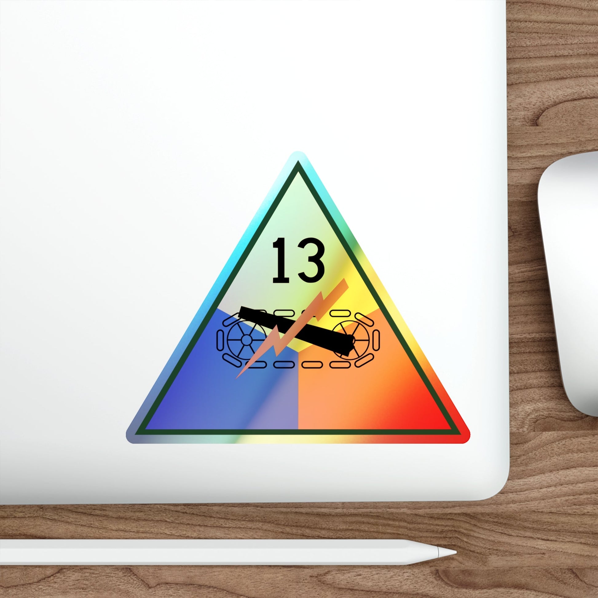 13th Armored Division (U.S. Army) Holographic STICKER Die-Cut Vinyl Decal-The Sticker Space