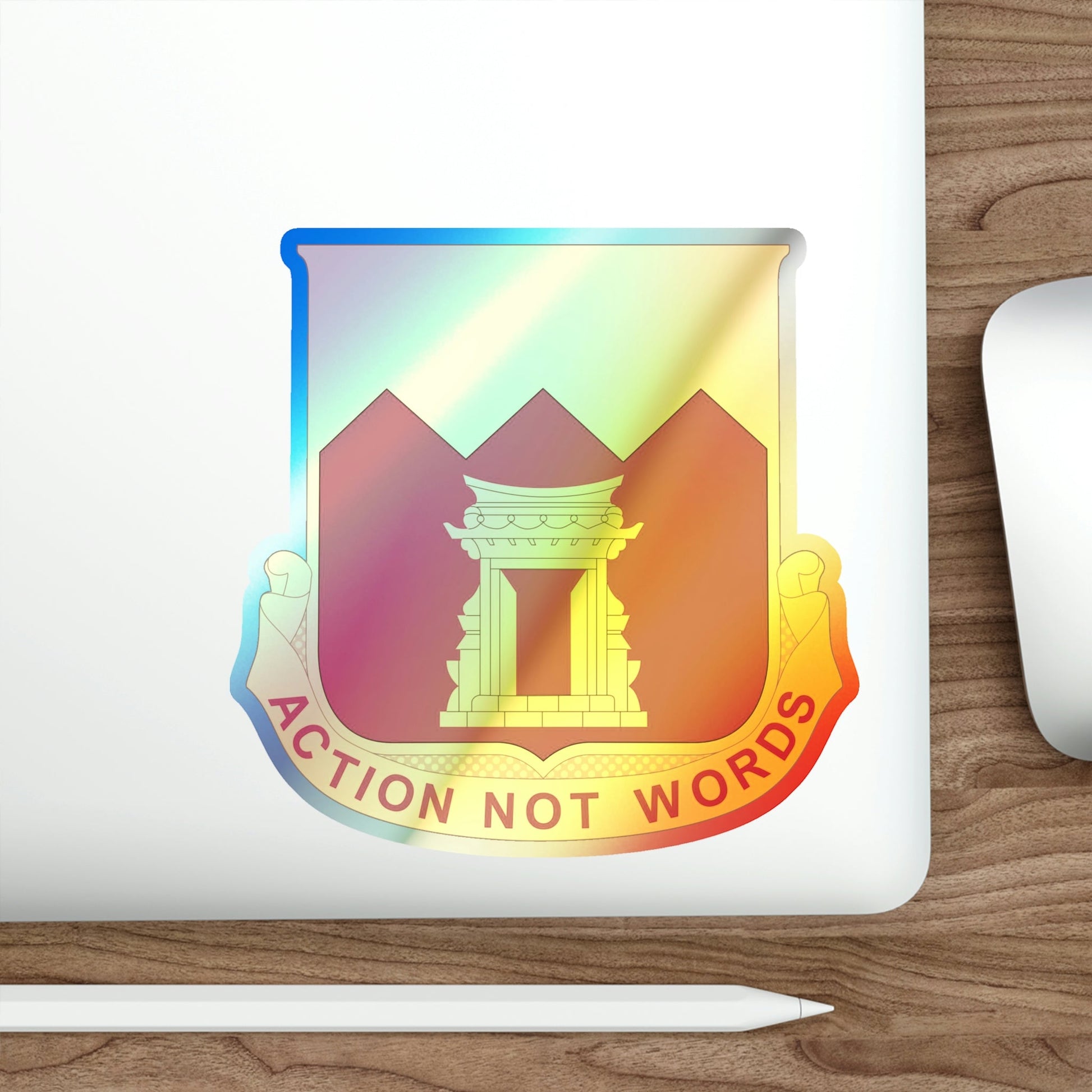 143rd Armored Field Artillery Battalion (U.S. Army) Holographic STICKER Die-Cut Vinyl Decal-The Sticker Space