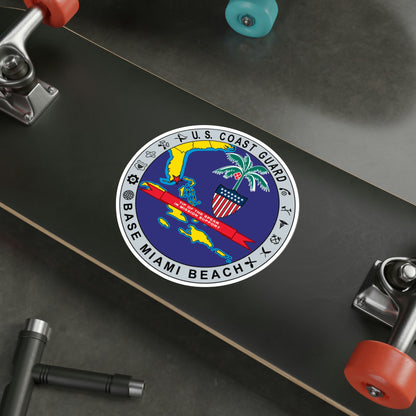 Base Miami Beach (U.S. Coast Guard) STICKER Vinyl Die-Cut Decal-The Sticker Space