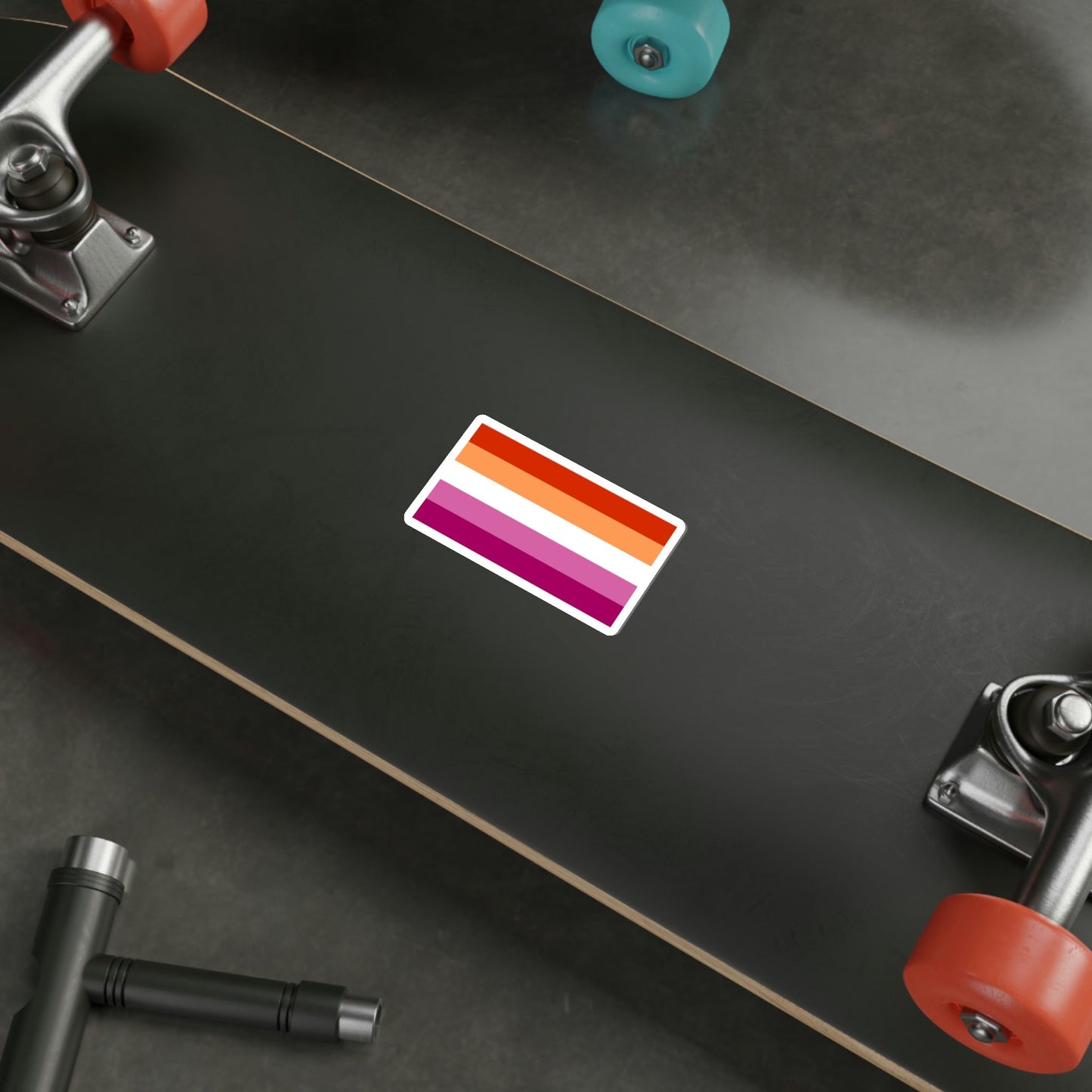 Lesbian Pride Flag v3 STICKER Vinyl Die-Cut Decal-The Sticker Space
