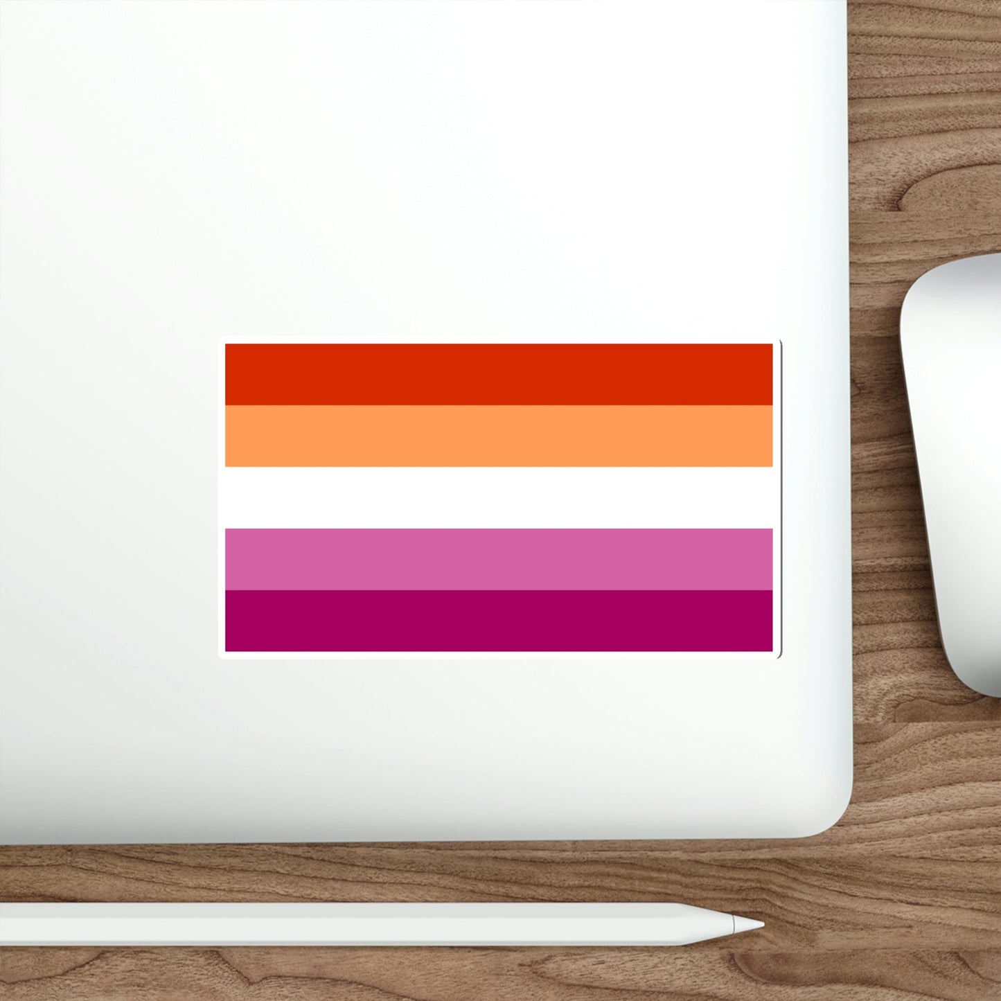 Lesbian Pride Flag v3 STICKER Vinyl Die-Cut Decal-The Sticker Space