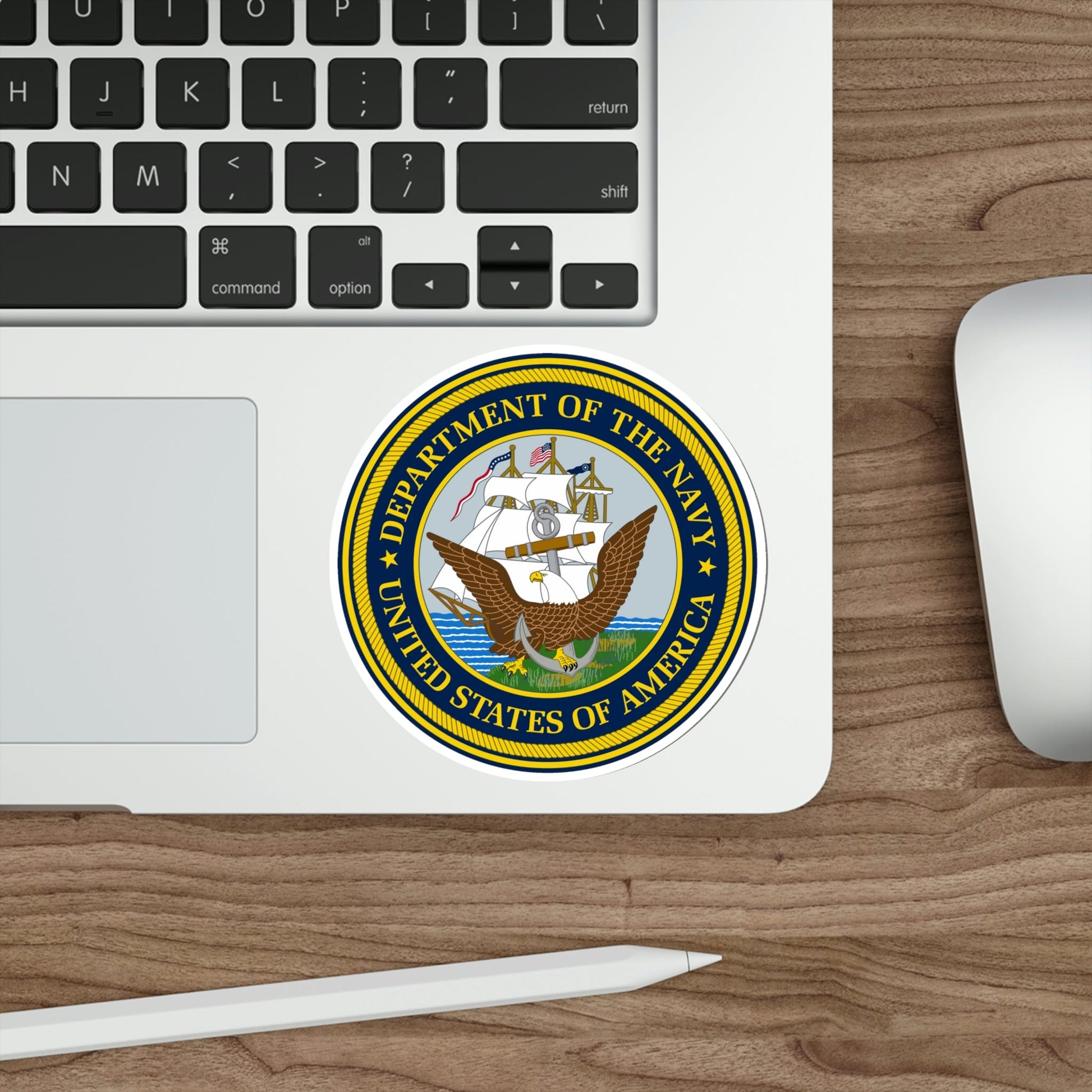 Official Seal of the Department of the Navy (U.S. Navy) STICKER Vinyl Die-Cut Decal-The Sticker Space